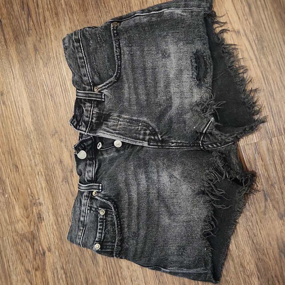Levi's black wash shorts